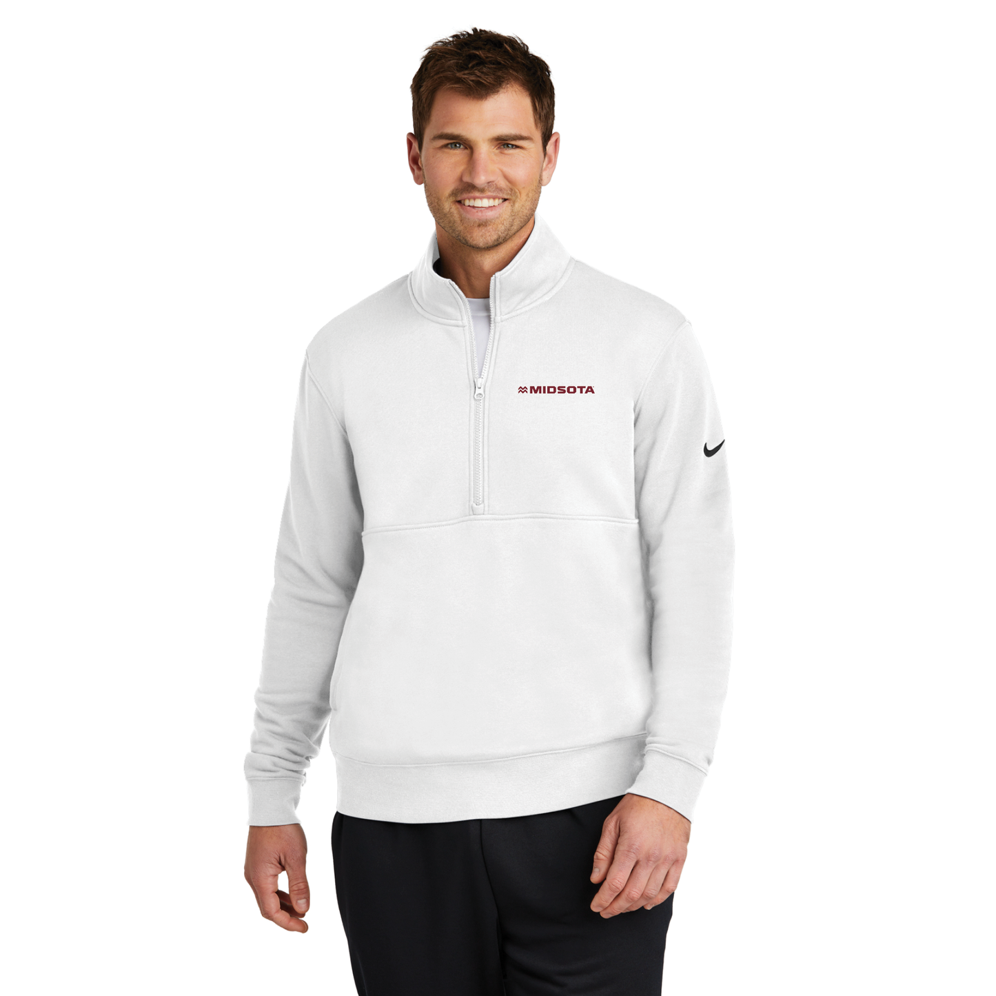Nike Club Fleece Sleeve Swoosh 1/2-Zip - NKDX6718