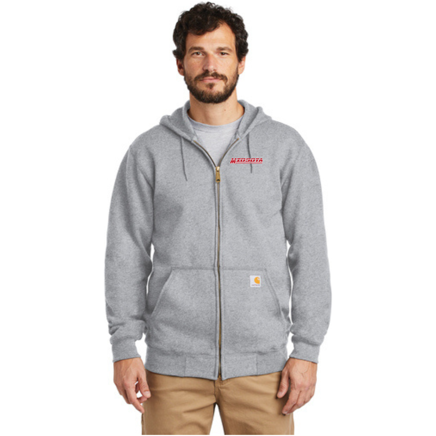 Carhartt ® Midweight Hooded Zip-Front Sweatshirt - CTK122