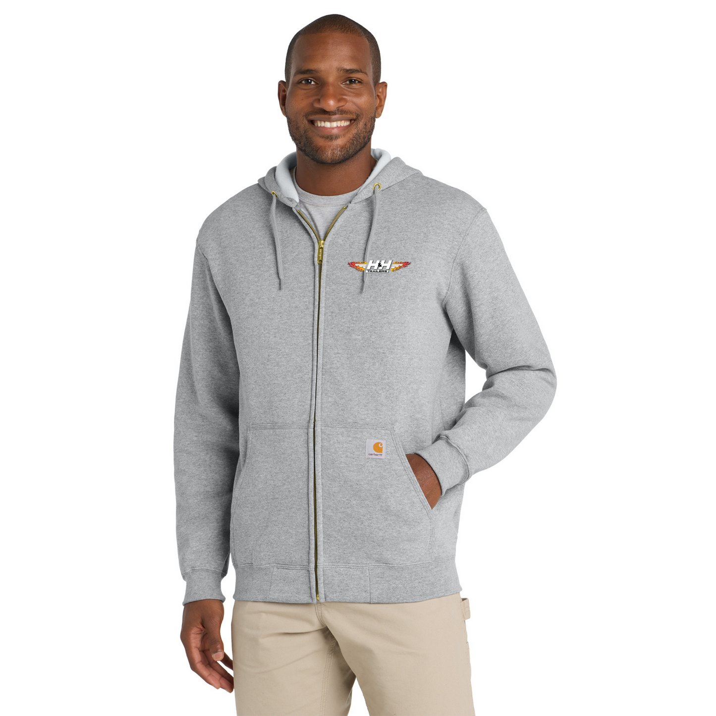 Carhartt ® Midweight Hooded Zip-Front Sweatshirt - CTK122