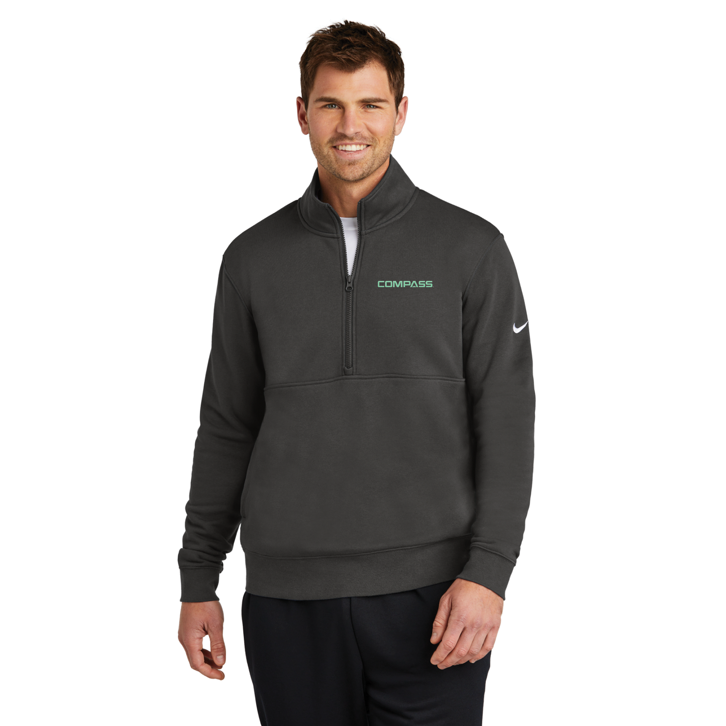 Nike Club Fleece Sleeve Swoosh 1/2-Zip - NKDX6718