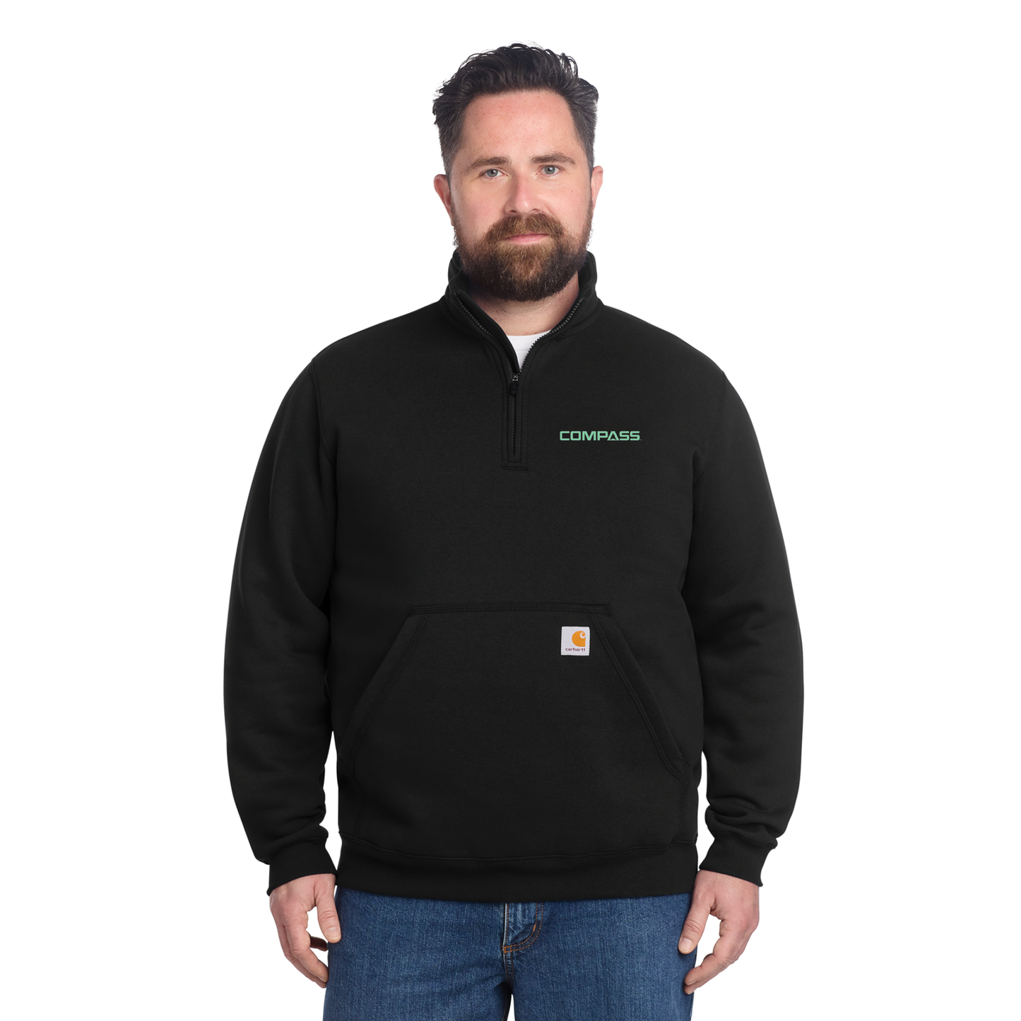 Carhartt® Midweight 1/4-Zip Mock Neck Sweatshirt - CT105294