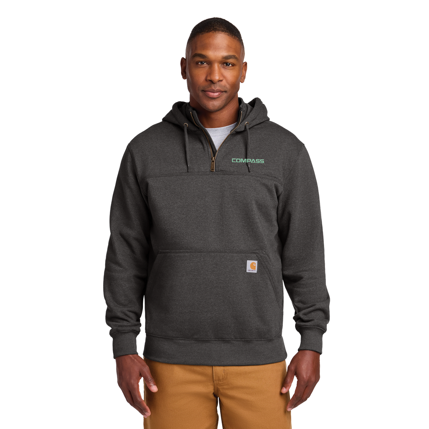 Carhartt® Rain Defender® Paxton Heavyweight Hooded Zip Mock Sweatshirt - CT100617