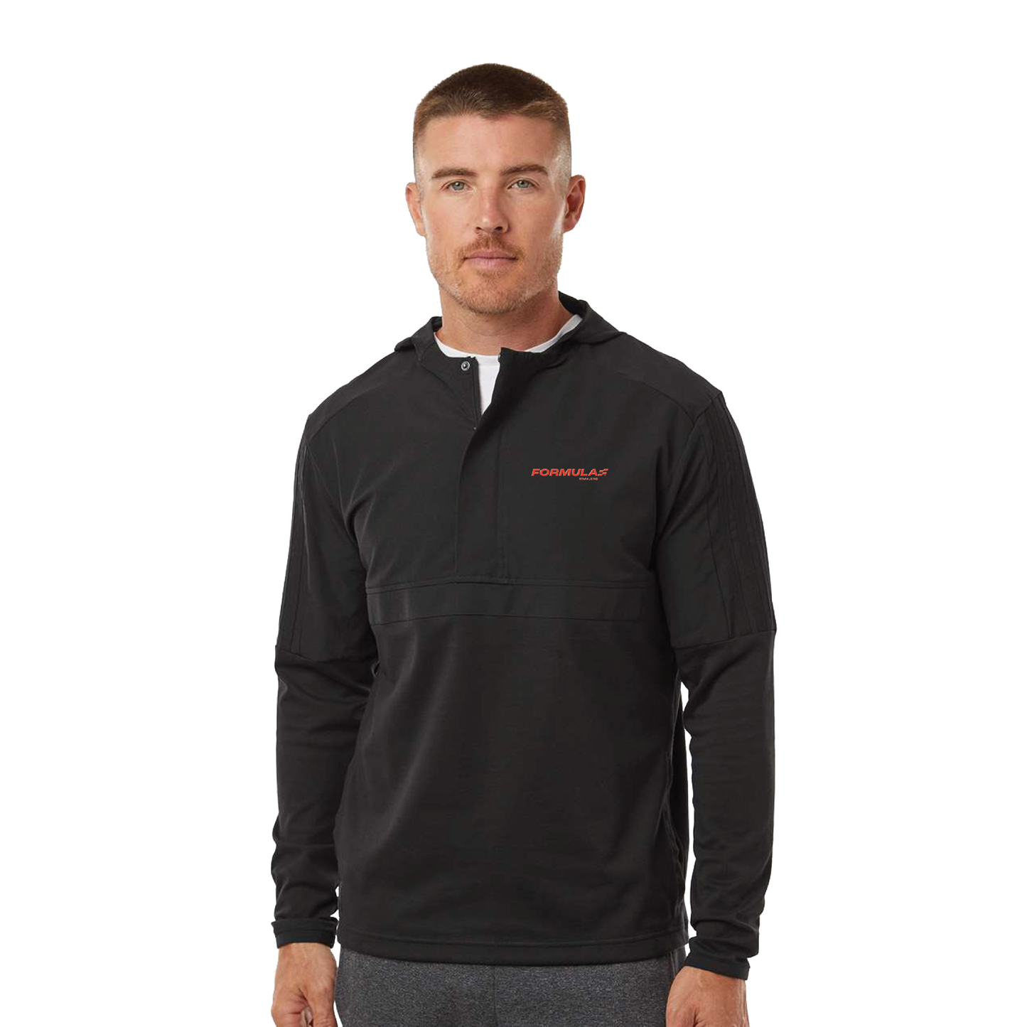 Adidas Men's Half-Zip Hooded Anorak - A607