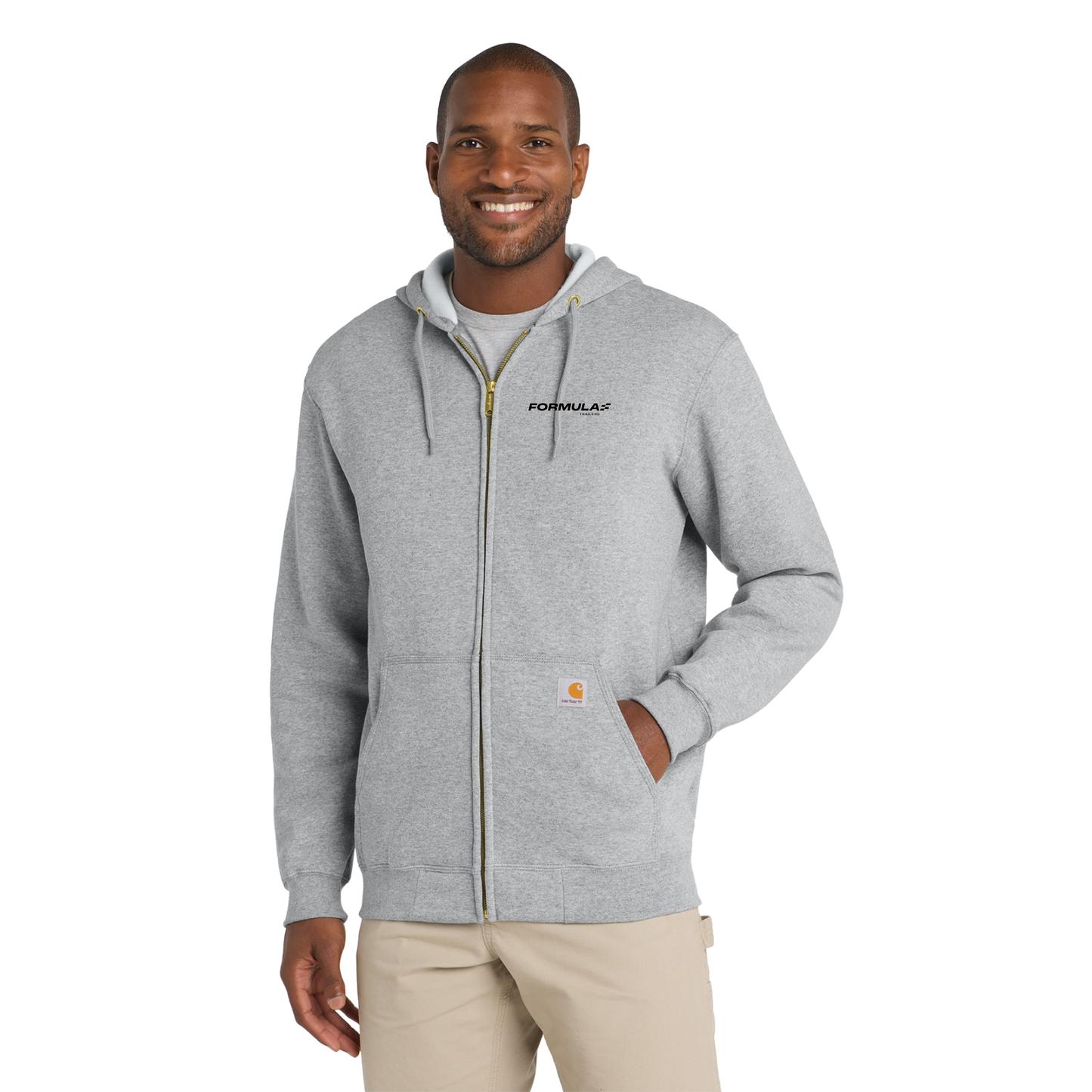Carhartt® Midweight Hooded Zip-Front Sweatshirt - CTK122
