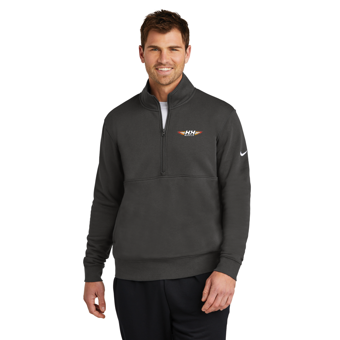Nike Club Fleece Sleeve Swoosh 1/2-Zip - NKDX6718