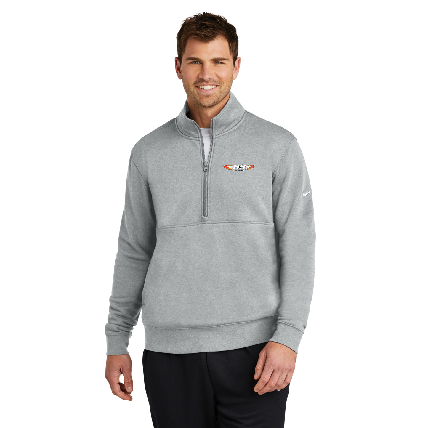 Nike Club Fleece Sleeve Swoosh 1/2-Zip - NKDX6718
