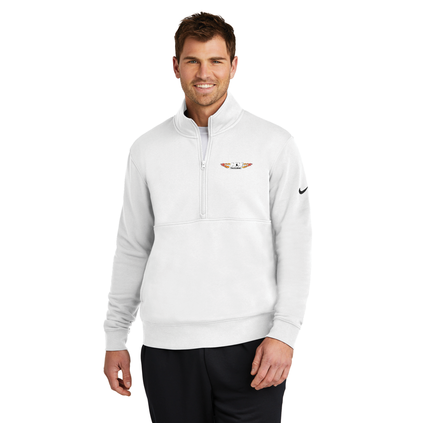 Nike Club Fleece Sleeve Swoosh 1/2-Zip - NKDX6718