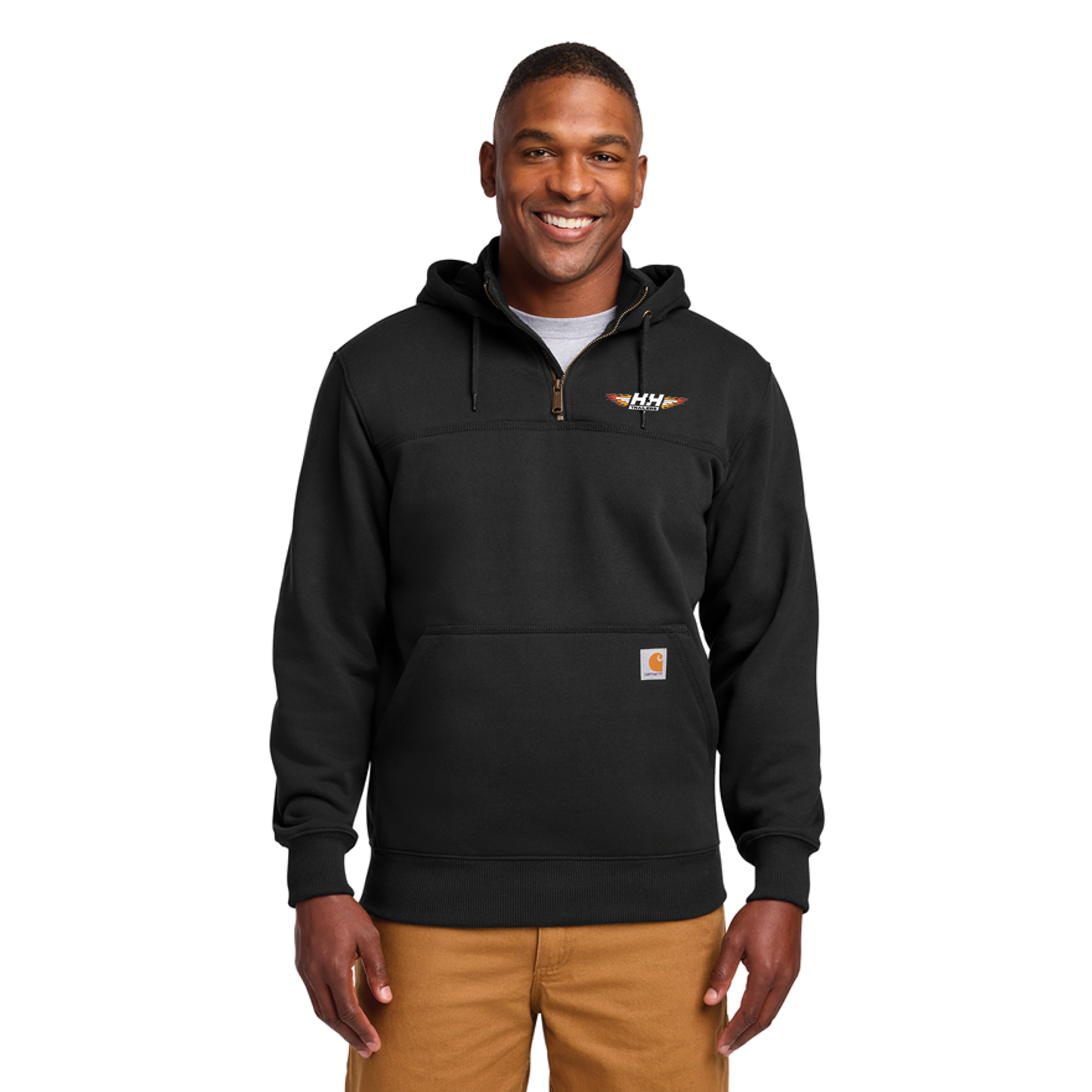 Carhartt® Rain Defender® Paxton Heavyweight Hooded Zip Mock Sweatshirt - CT100617