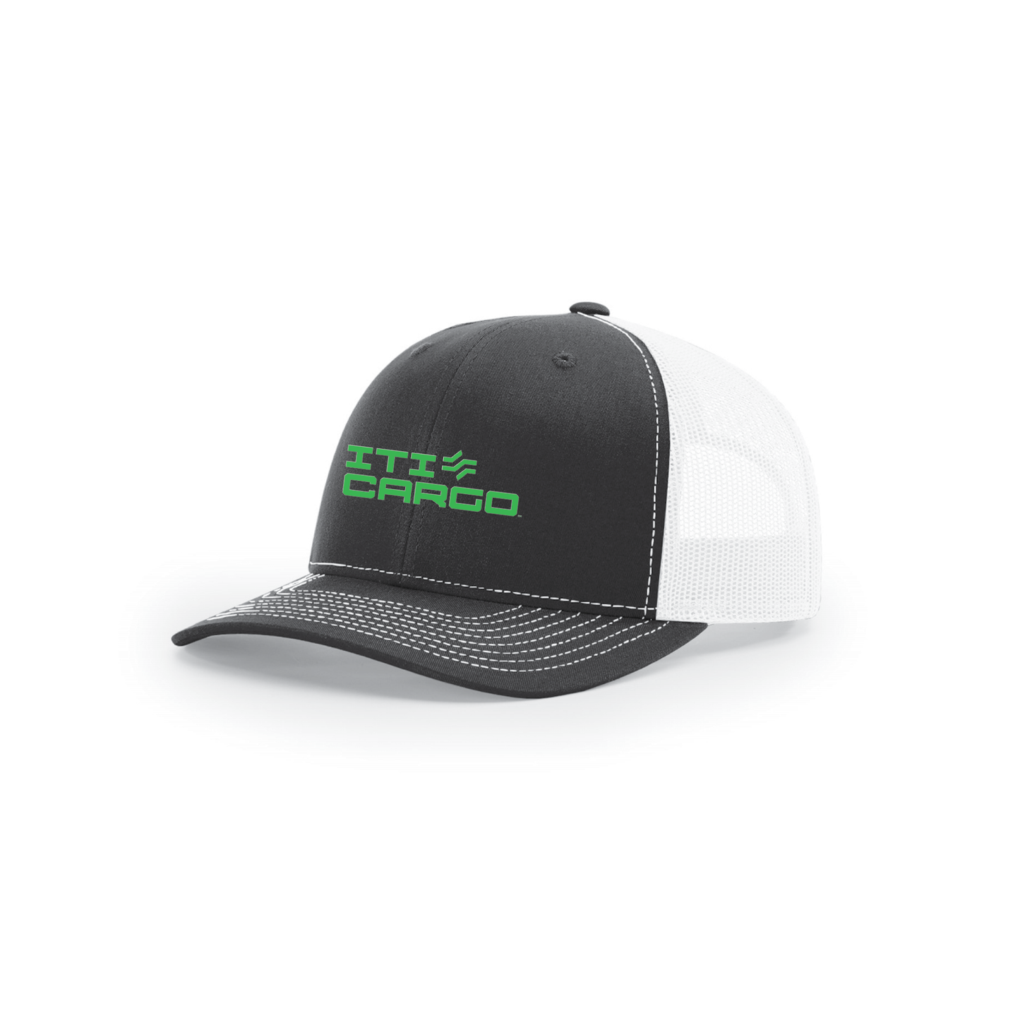 Snap-Back Trucker Hat - Black/White