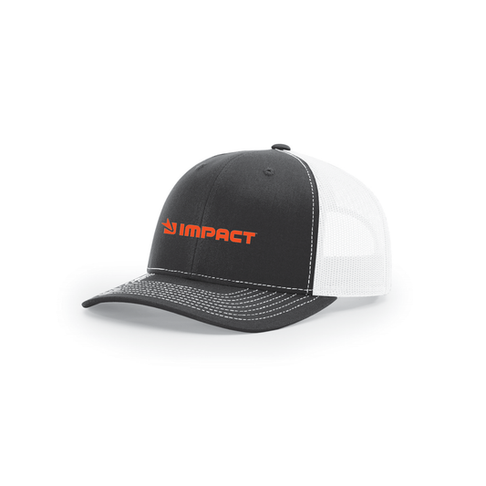 Snap-Back Trucker Hat - Black/White