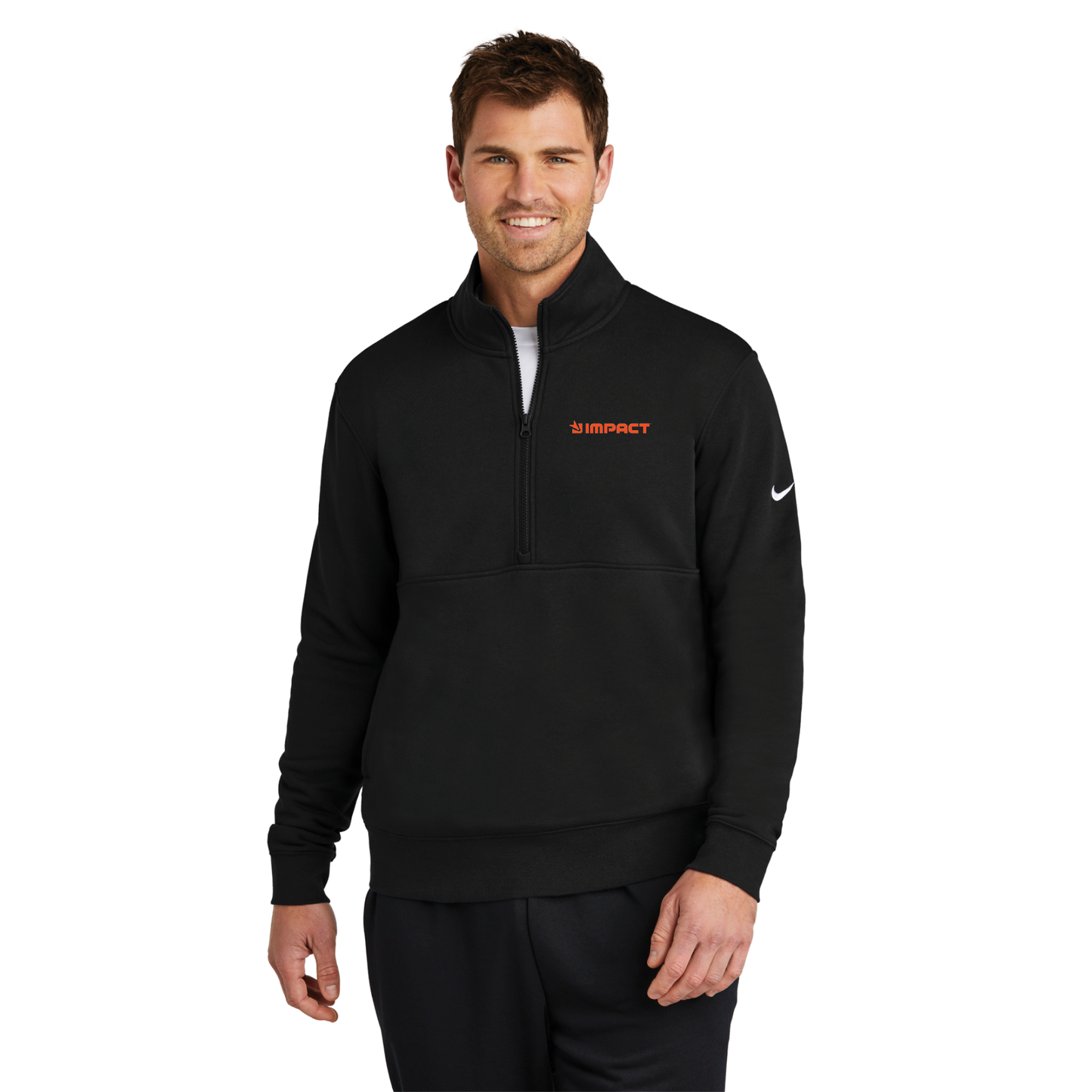 Nike Club Fleece Sleeve Swoosh 1/2-Zip - NKDX6718