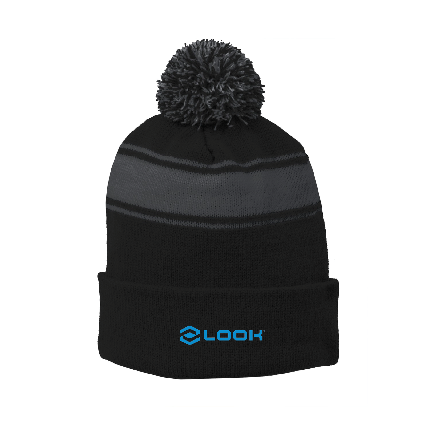 Sport-Tek® Stripe Pom Pom Beanie - STC28