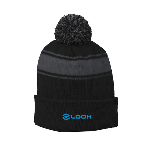 Sport-Tek® Stripe Pom Pom Beanie - STC28