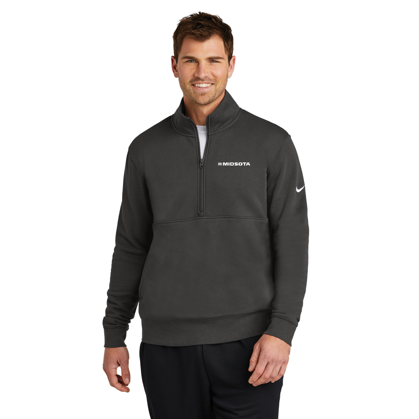 Nike Club Fleece Sleeve Swoosh 1/2-Zip - NKDX6718