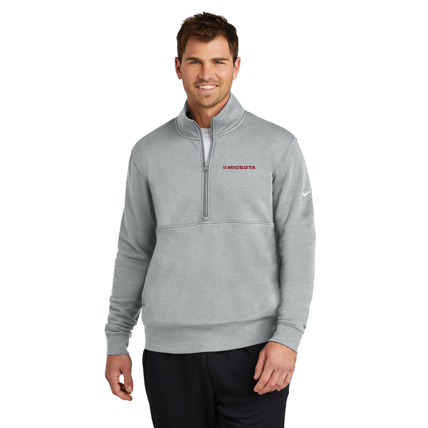 Nike Club Fleece Sleeve Swoosh 1/2-Zip - NKDX6718