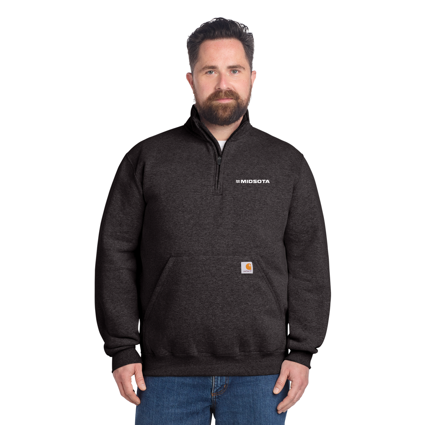 Carhartt® Midweight 1/4-Zip Mock Neck Sweatshirt - CT105294