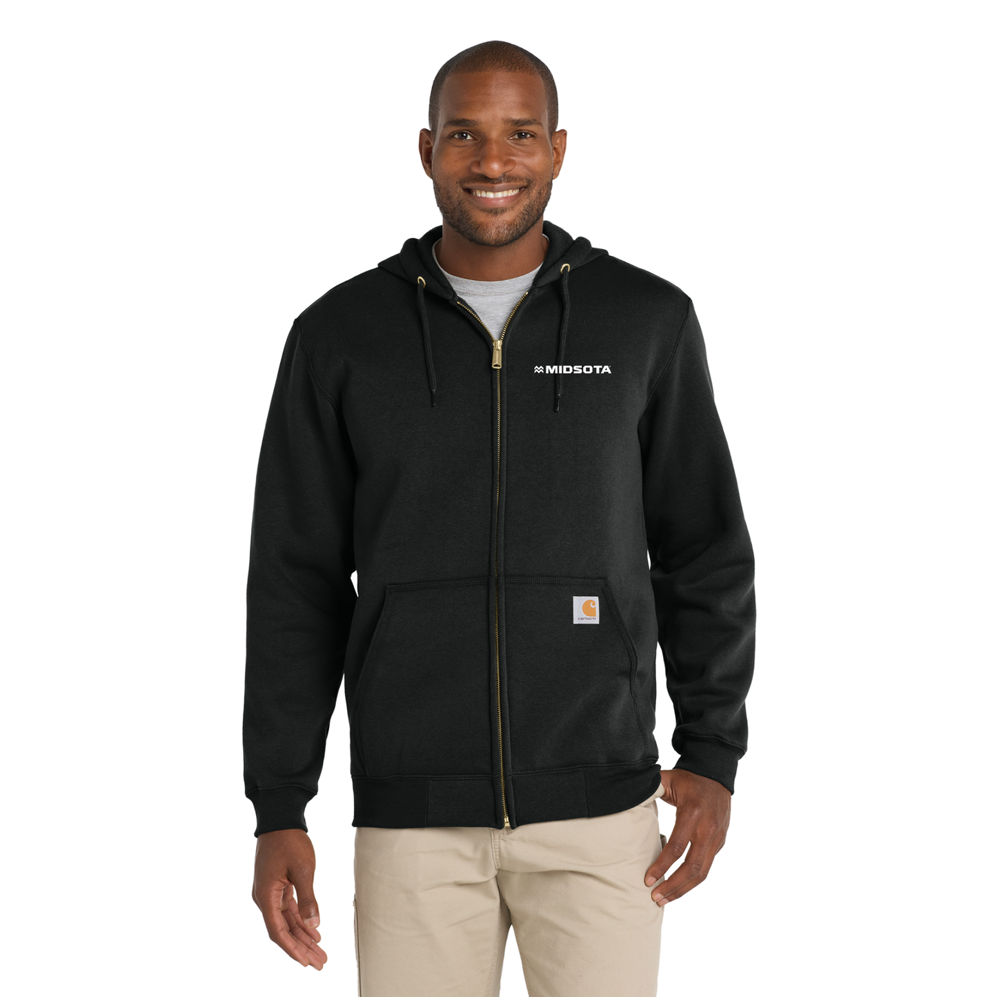 Carhartt® Midweight Hooded Zip-Front Sweatshirt - CTK122