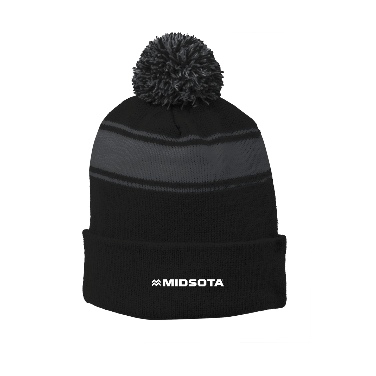 Sport-Tek® Stripe Pom Pom Beanie - STC28