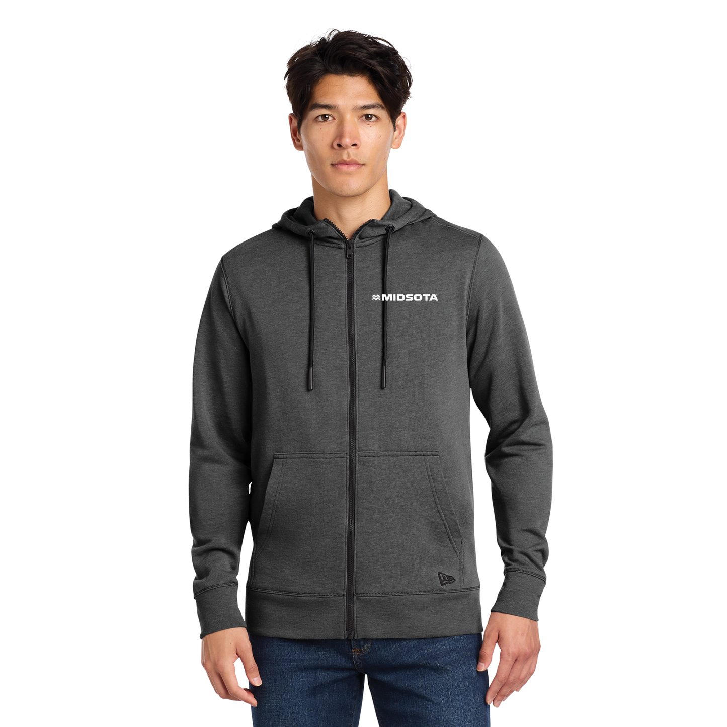 New Era® Tri-Blend Fleece Full-Zip Hoodie - NEA511