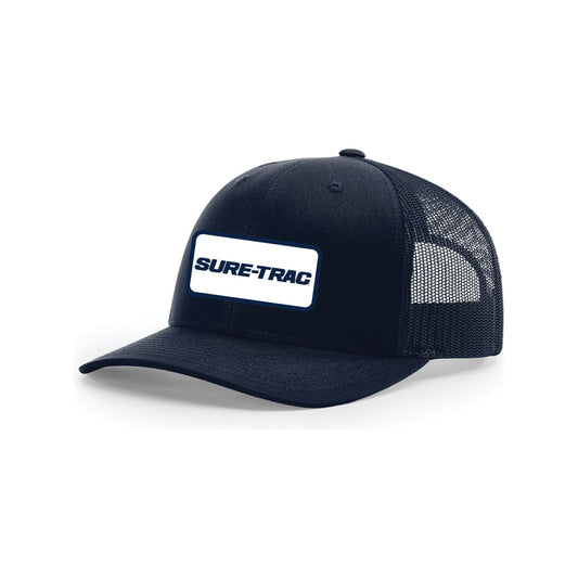 Snap-Back Trucker Hat with Patch - Navy