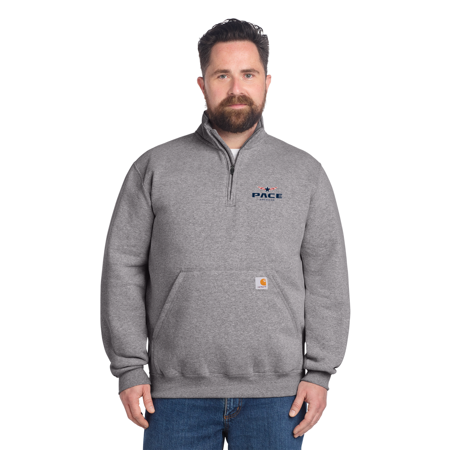 Carhartt® Midweight 1/4-Zip Mock Neck Sweatshirt - CT105294