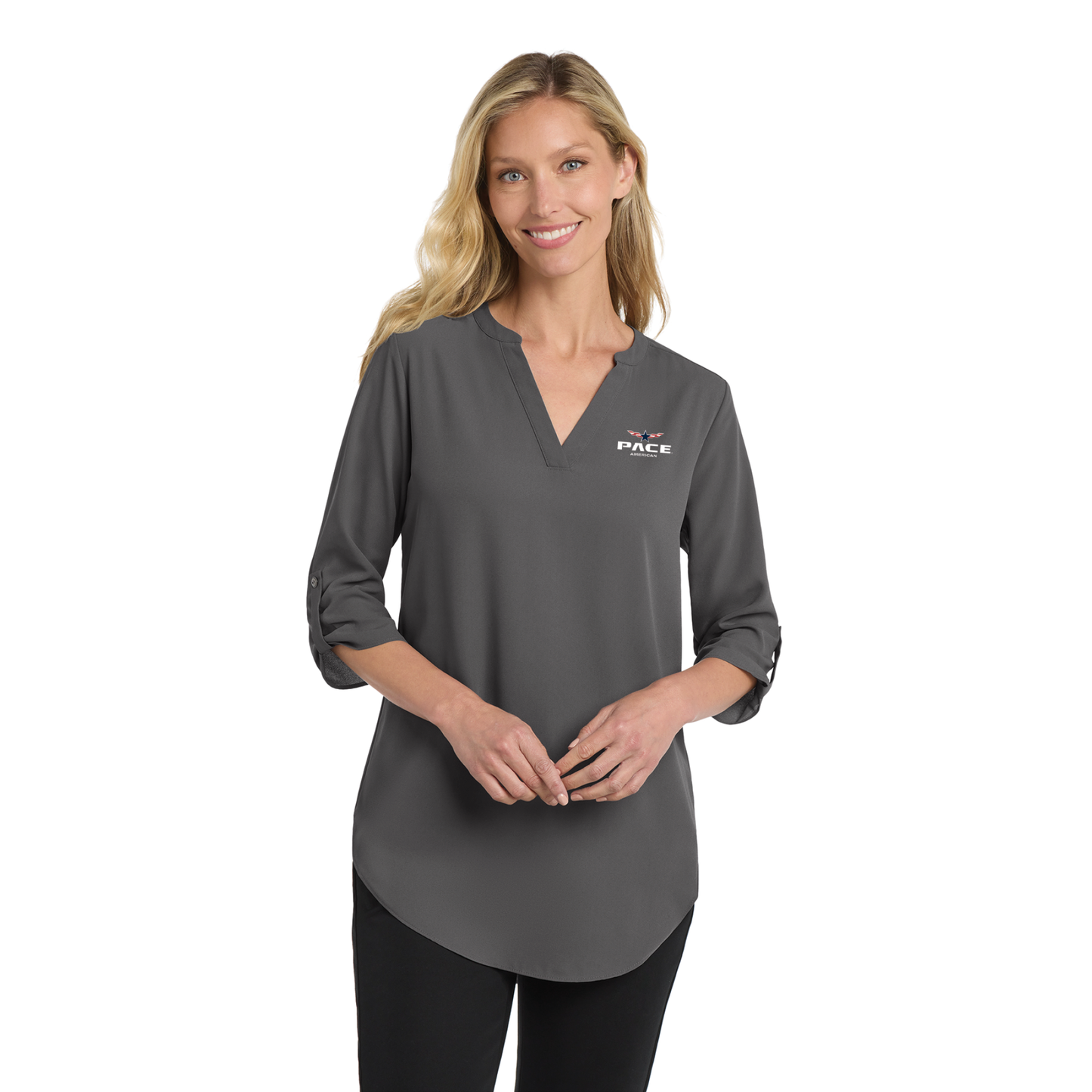 Port Authority® Ladies 3/4-Sleeve Tunic Blouse - LW701