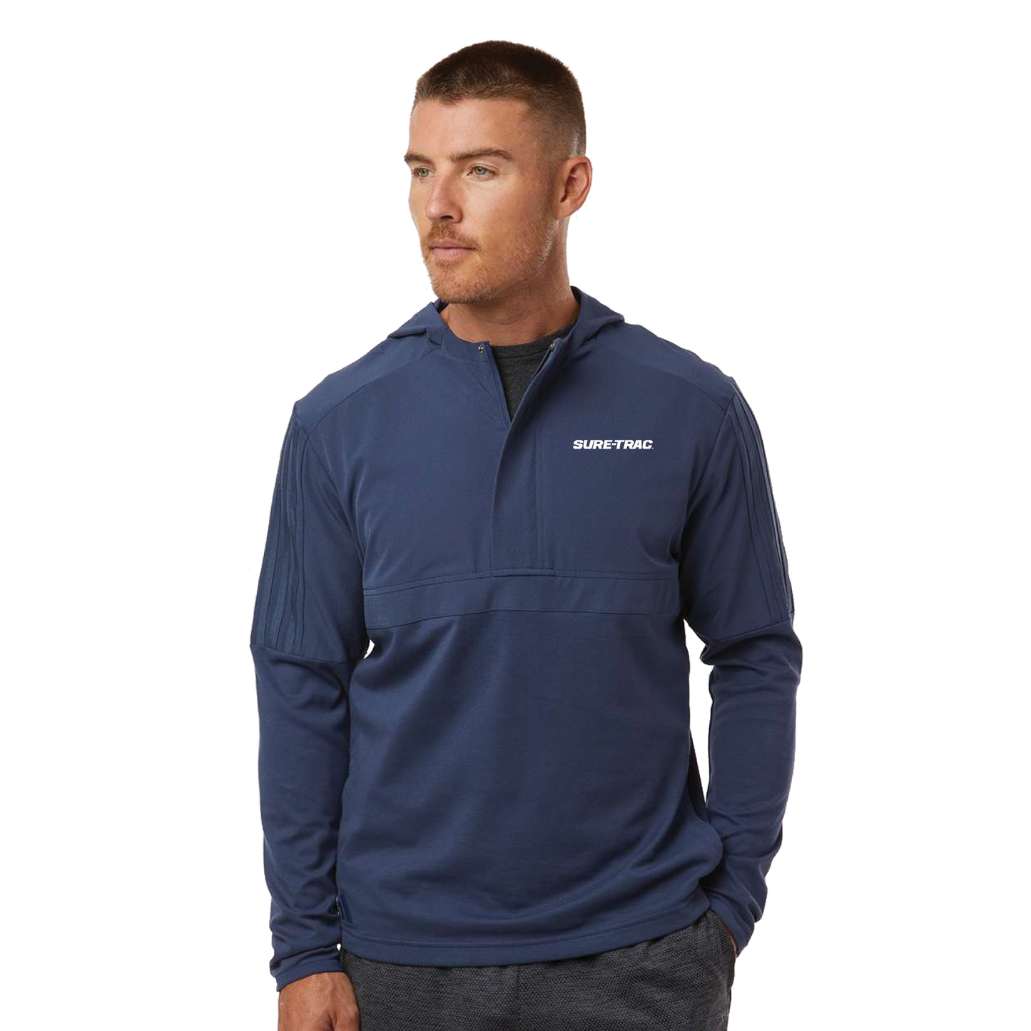 Adidas Men's Half-Zip Hooded Anorak - A607