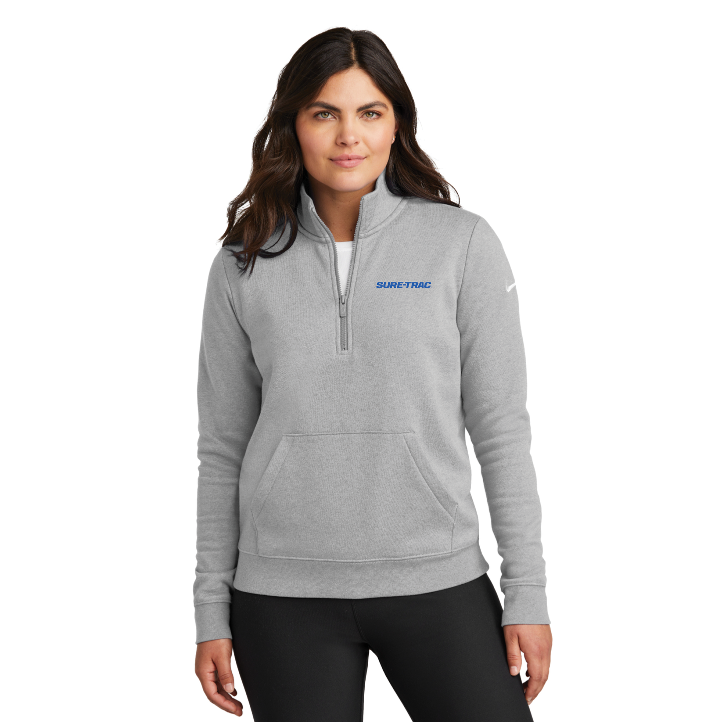 Nike Women's Club Fleece Sleeve Swoosh 1/2-Zip