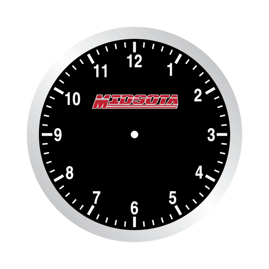 Brushed Metal Wall Clock