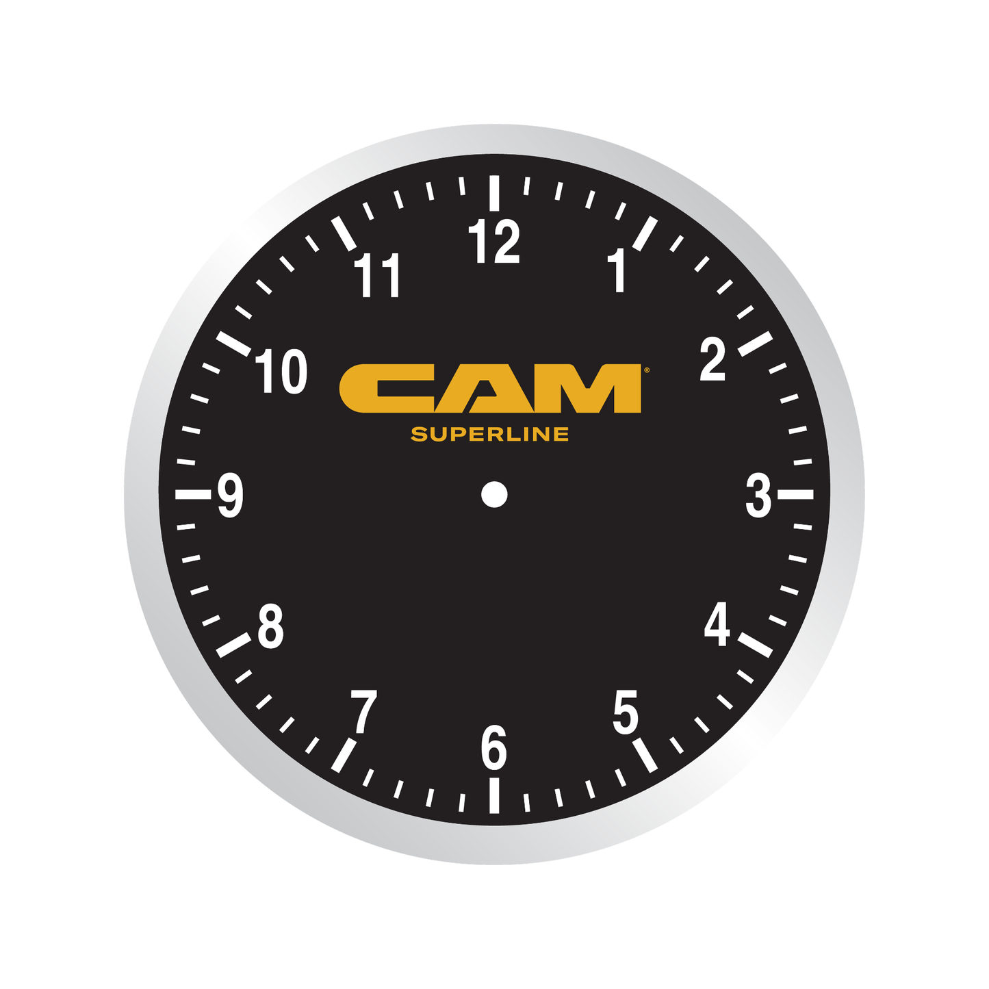 Brushed Metal Wall Clock