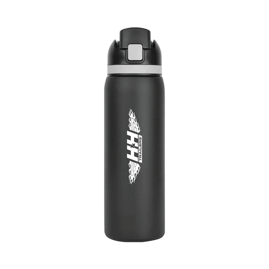 Two-Toned 27oz. Stainless Steel Pop Straw Bottle