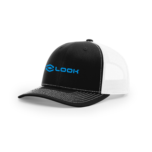 Snap-Back Trucker Hat - Black/White