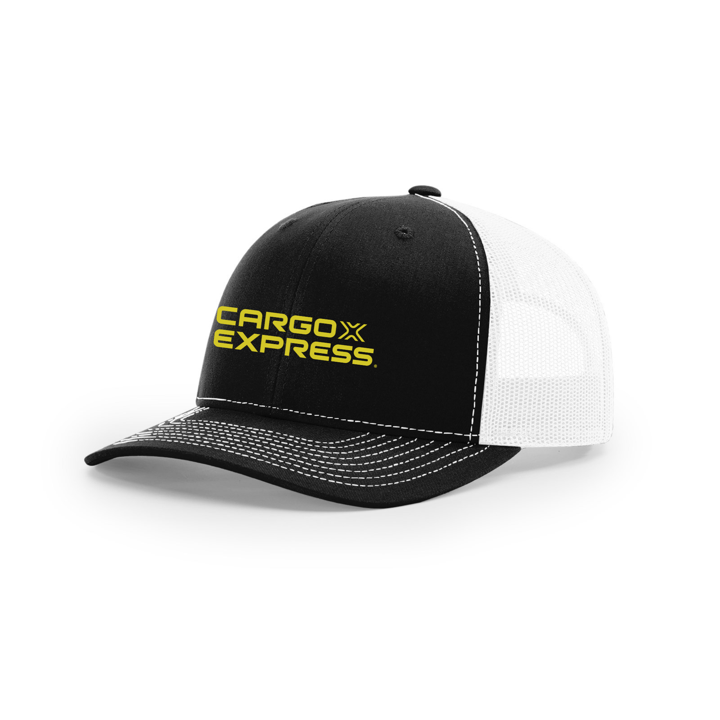 Snap-Back Trucker Hat - Black/White
