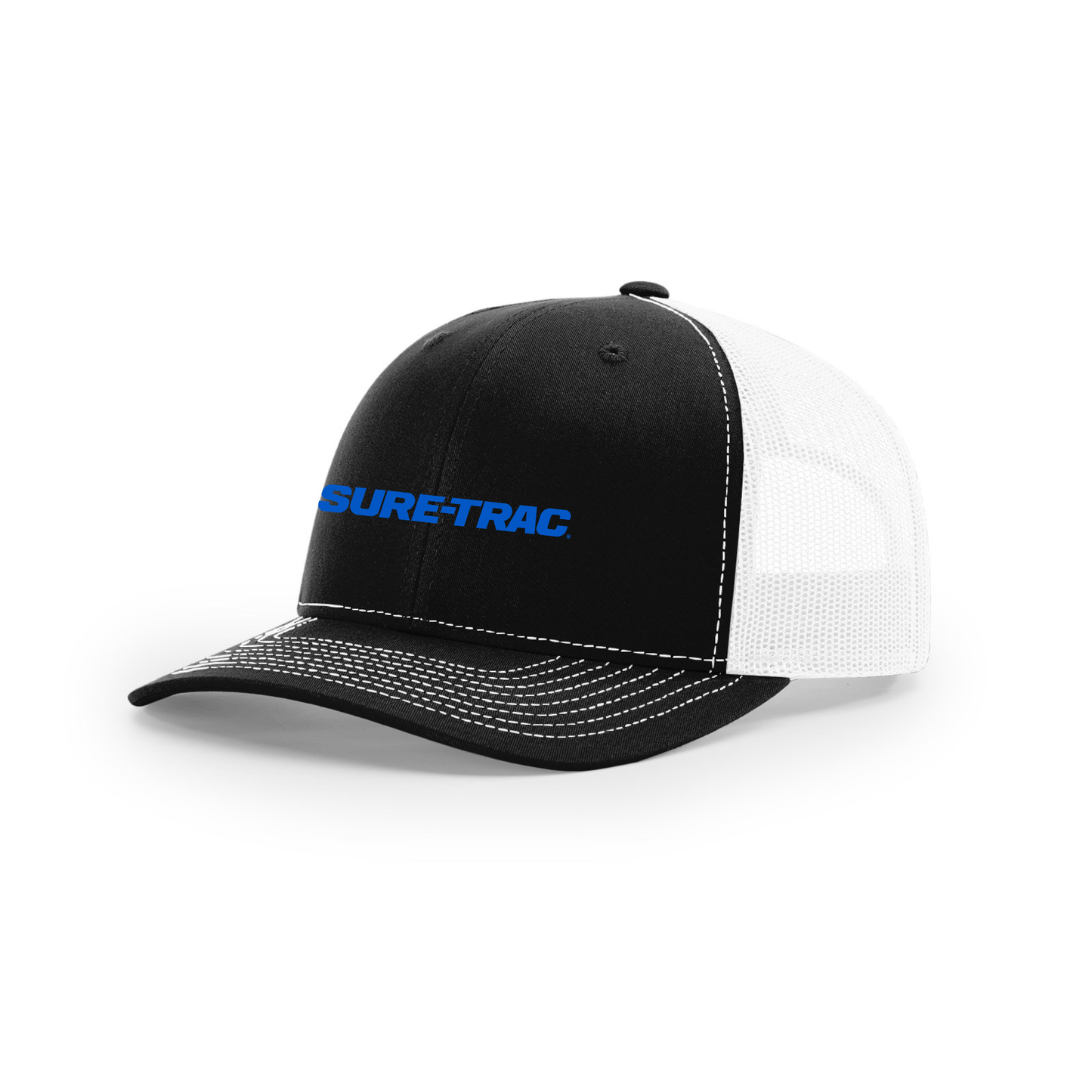 Snap-Back Trucker Hat - Black/White