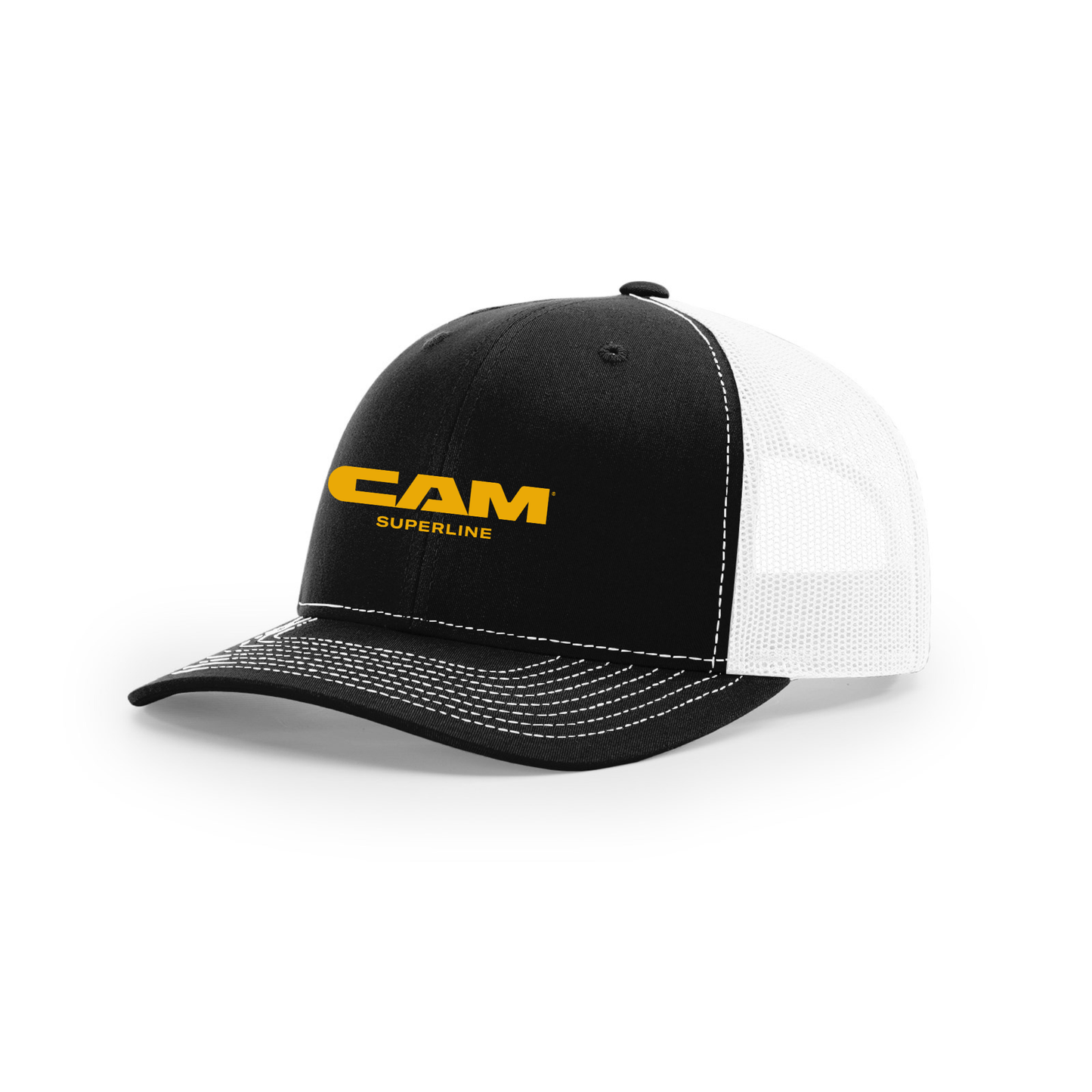 Snap-Back Trucker Hat - Black/White